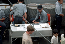 LTJG Kennedy and admin striker